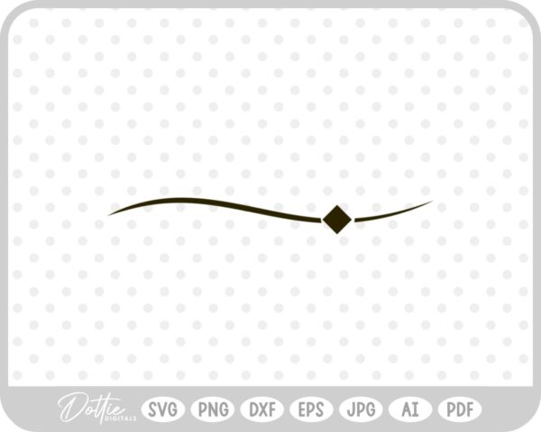 Swoosh Line Diamond SVG PNG DXF – Cricut Silhouette Cutting File