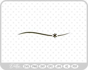 Swoosh Line with Sparkle SVG PNG DXF – Cricut Silhouette Cutting File
