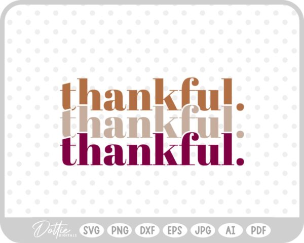 Thanksgiving Quote Phrase SVG PNG DXF – Cricut Silhouette Cutting File