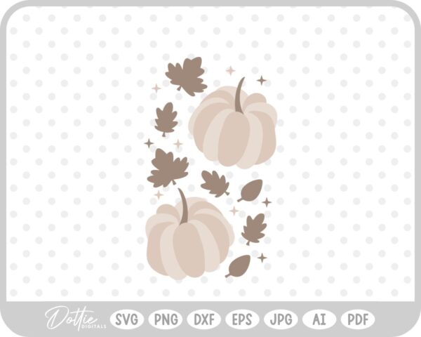 Pumpkins Halloween Thanksgiving Fall SVG PNG DXF – Cricut Silhouette Cutting File
