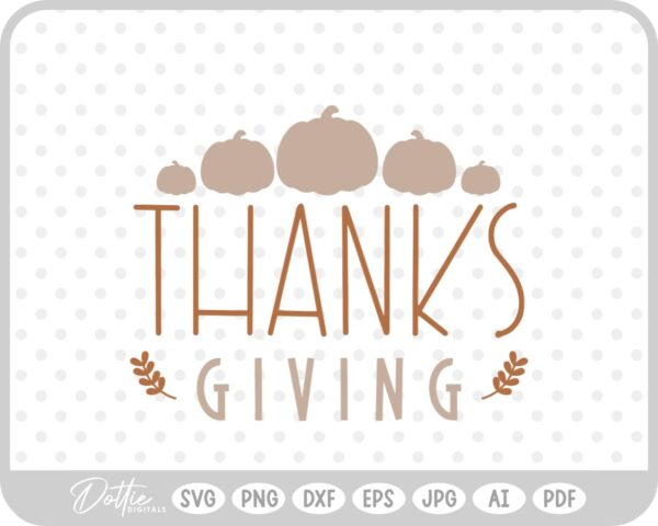 Thanksgiving Quote Phrase SVG PNG DXF – Cricut Silhouette Cutting File