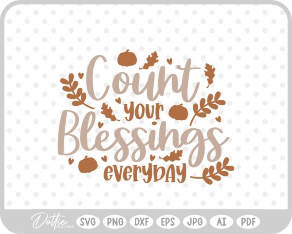 Thanksgiving Quote Phrase SVG PNG DXF – Cricut Silhouette Cutting File
