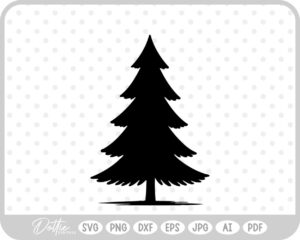 Pine Tree Forest Winter Spruce Christmas SVG PNG DXF – Cricut Silhouette Cutting File