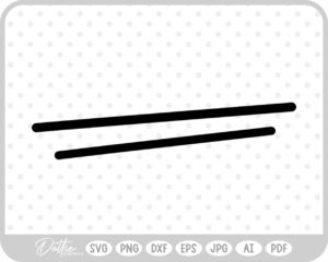 Double Underline SVG PNG DXF – Cricut Silhouette Cutting File
