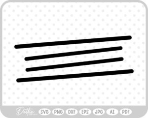 4 Underlines SVG PNG DXF – Cricut Silhouette Cutting File