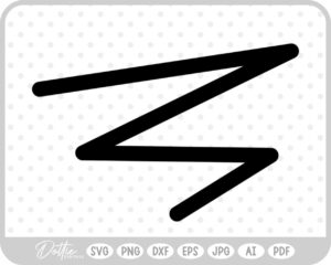 Zig Zag SVG PNG DXF – Cricut Silhouette Cutting File