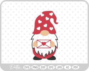 Love Letter Gonk Gnome Love Heart Valentine's Day SVG PNG DXF – Cricut Silhouette Cutting File