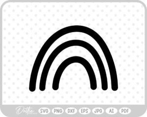 Rainbow SVG PNG DXF – Cricut Silhouette Cutting File