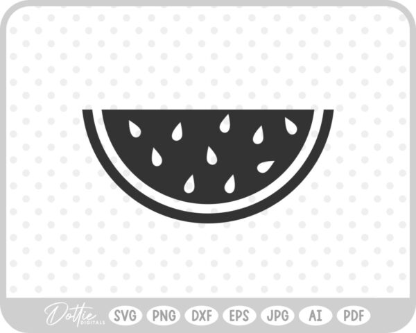 Watermelon Slice SVG PNG DXF – Cricut Silhouette Cutting File