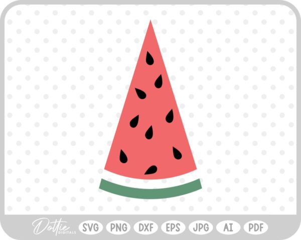 Watermelon Slice SVG PNG DXF – Cricut Silhouette Cutting File