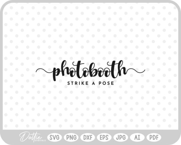 Photobooth, Wedding Sign SVG PNG DXF – Cricut Silhouette Cutting File