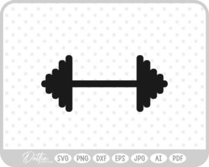 Weights Gym Dumbbell Fitness Weightlifting SVG PNG DXF – Cricut Silhouette Cutting File