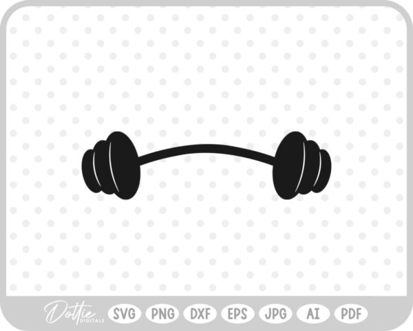 Weights Gym Dumbbell Fitness Weightlifting SVG PNG DXF – Cricut Silhouette Cutting File