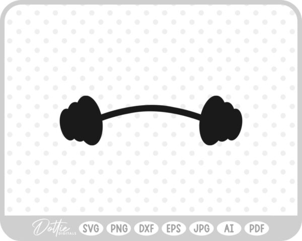 Weights Gym Dumbbell Fitness Weightlifting SVG PNG DXF – Cricut Silhouette Cutting File