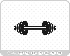 Weights Gym Dumbbell Fitness Weightlifting SVG PNG DXF – Cricut Silhouette Cutting File