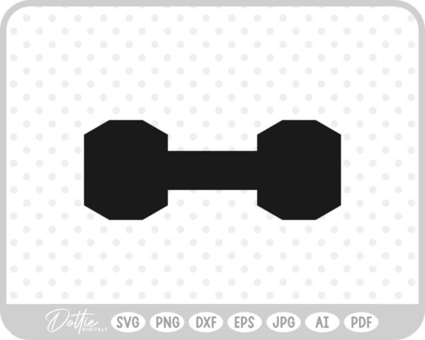 Weights Gym Dumbbell Fitness Weightlifting SVG PNG DXF – Cricut Silhouette Cutting File