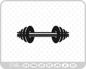 Weights Gym Dumbbell Fitness Weightlifting SVG PNG DXF – Cricut Silhouette Cutting File