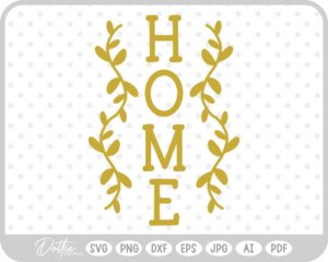 Home Sign Word Welcome SVG PNG DXF – Cricut Silhouette Cutting File