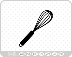 Whisk Cooking Baking Utensil Kitchen Dining SVG PNG DXF – Cricut Silhouette Cutting File