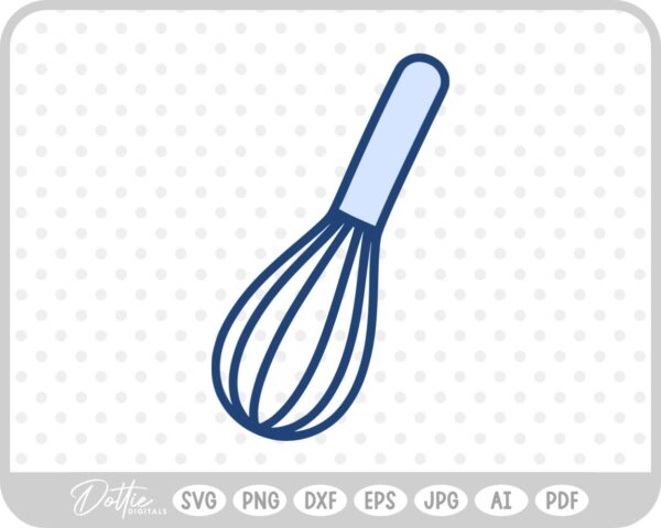 Whisk Cooking Baking Utensil Kitchen Dining SVG PNG DXF – Cricut Silhouette Cutting File
