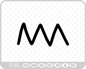 Zig Zag Doodle SVG PNG DXF – Cricut Silhouette Cutting File