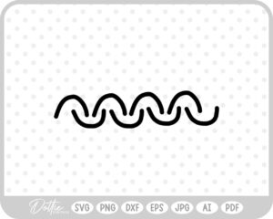 Doodle Line SVG PNG DXF – Cricut Silhouette Cutting File