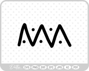 Zig Zag With Dots SVG PNG DXF – Cricut Silhouette Cutting File