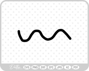 Wavy Line SVG PNG DXF – Cricut Silhouette Cutting File