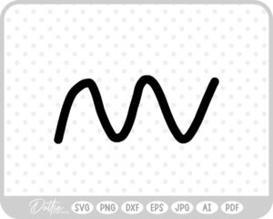 Wiggly Line Doodle SVG PNG DXF – Cricut Silhouette Cutting File