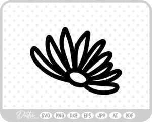 Wildflower Hand Drawn Doodle Sketch Botanical Floral SVG PNG DXF – Cricut Silhouette Cutting File