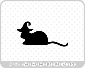 Halloween Witch Cats Fall Hat SVG PNG DXF – Cricut Silhouette Cutting File