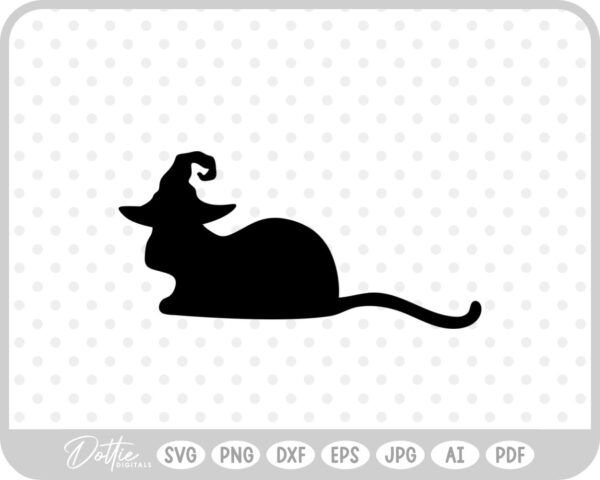 Halloween Witch Cats Fall Hat SVG PNG DXF – Cricut Silhouette Cutting File
