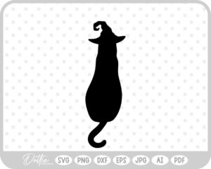 Halloween Witch Cats Fall Hat SVG PNG DXF – Cricut Silhouette Cutting File