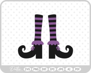 Witch Feet SVG PNG DXF – Cricut Silhouette Cutting File