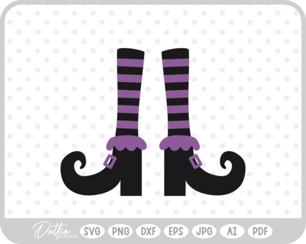 Witch Feet SVG PNG DXF – Cricut Silhouette Cutting File