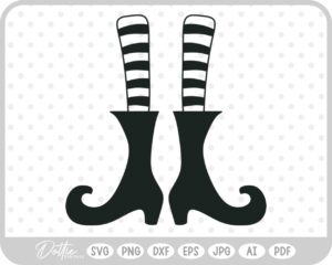 Witch Feet SVG PNG DXF – Cricut Silhouette Cutting File