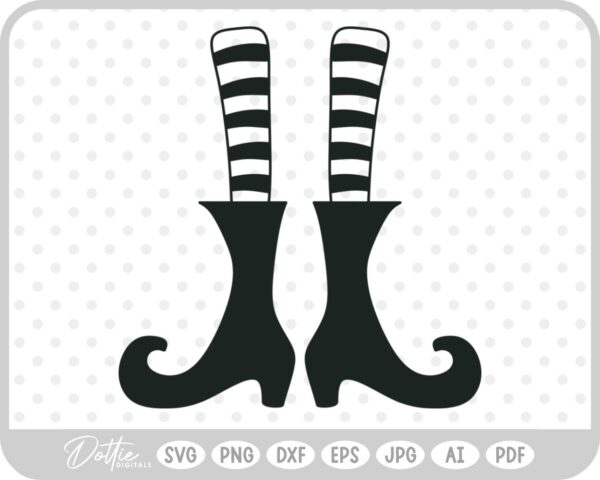 Witch Feet SVG PNG DXF – Cricut Silhouette Cutting File
