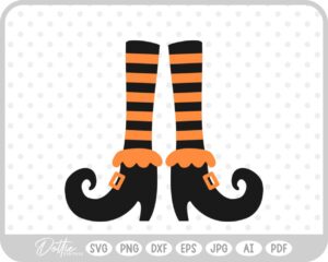 Witch Feet SVG PNG DXF – Cricut Silhouette Cutting File