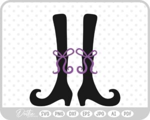 Witch Feet SVG PNG DXF – Cricut Silhouette Cutting File
