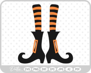Witch Feet SVG PNG DXF – Cricut Silhouette Cutting File