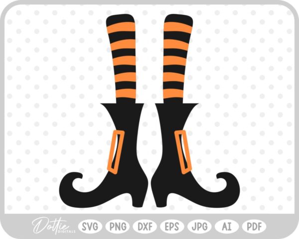 Witch Feet SVG PNG DXF – Cricut Silhouette Cutting File