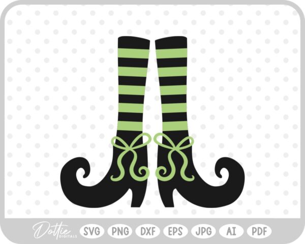 Witch Feet SVG PNG DXF – Cricut Silhouette Cutting File