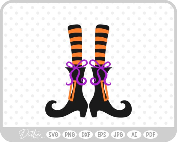 Witch Feet SVG PNG DXF – Cricut Silhouette Cutting File