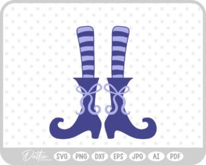 Witch Feet SVG PNG DXF – Cricut Silhouette Cutting File