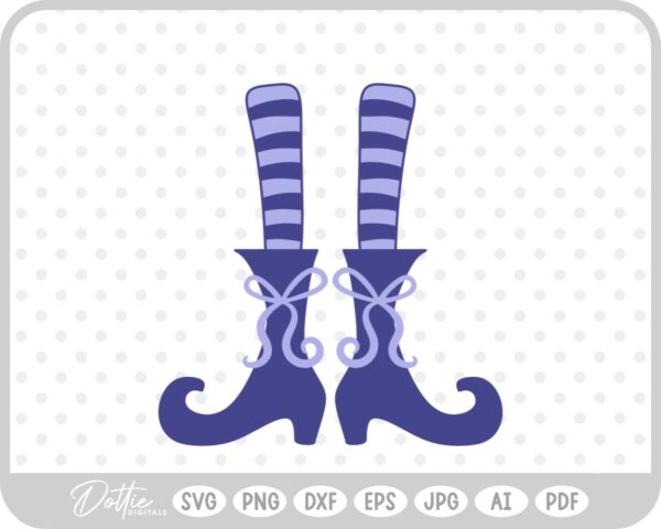 Witch Feet SVG PNG DXF – Cricut Silhouette Cutting File