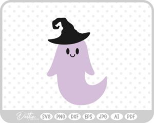 Halloween Ghost Witch SVG PNG DXF – Cricut Silhouette Cutting File