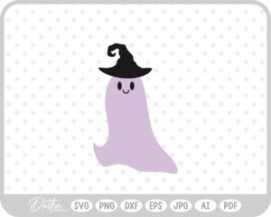 Halloween Ghost Witch SVG PNG DXF – Cricut Silhouette Cutting File