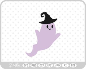 Halloween Ghost Witch SVG PNG DXF – Cricut Silhouette Cutting File