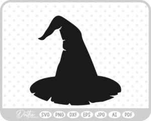 Witch Hat SVG PNG DXF – Cricut Silhouette Cutting File