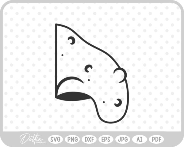 Witch Nose Warts Halloween Line Drawing  SVG PNG DXF – Cricut Silhouette Cutting File